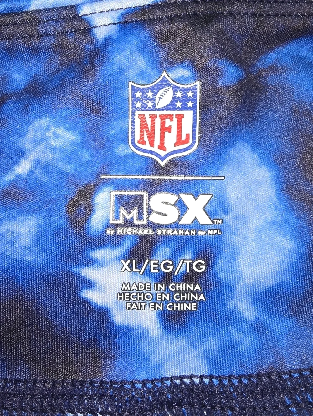 New England Patriots MSX By Michael Strahan Aubrey Tie-Dye Leggings Size XL